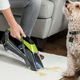 If you have fabric seats, the Bissell Pet Stain Eraser is one of the best tools out there for removing stubborn stains.